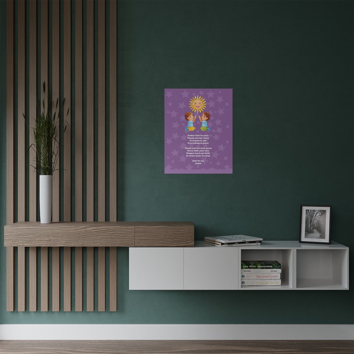 Sunlit Prayer: Child's Inspirational Art & Verse
