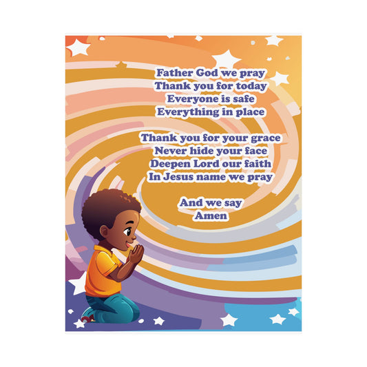 Radiant Circle of Prayer: Children's Art Print & Poem