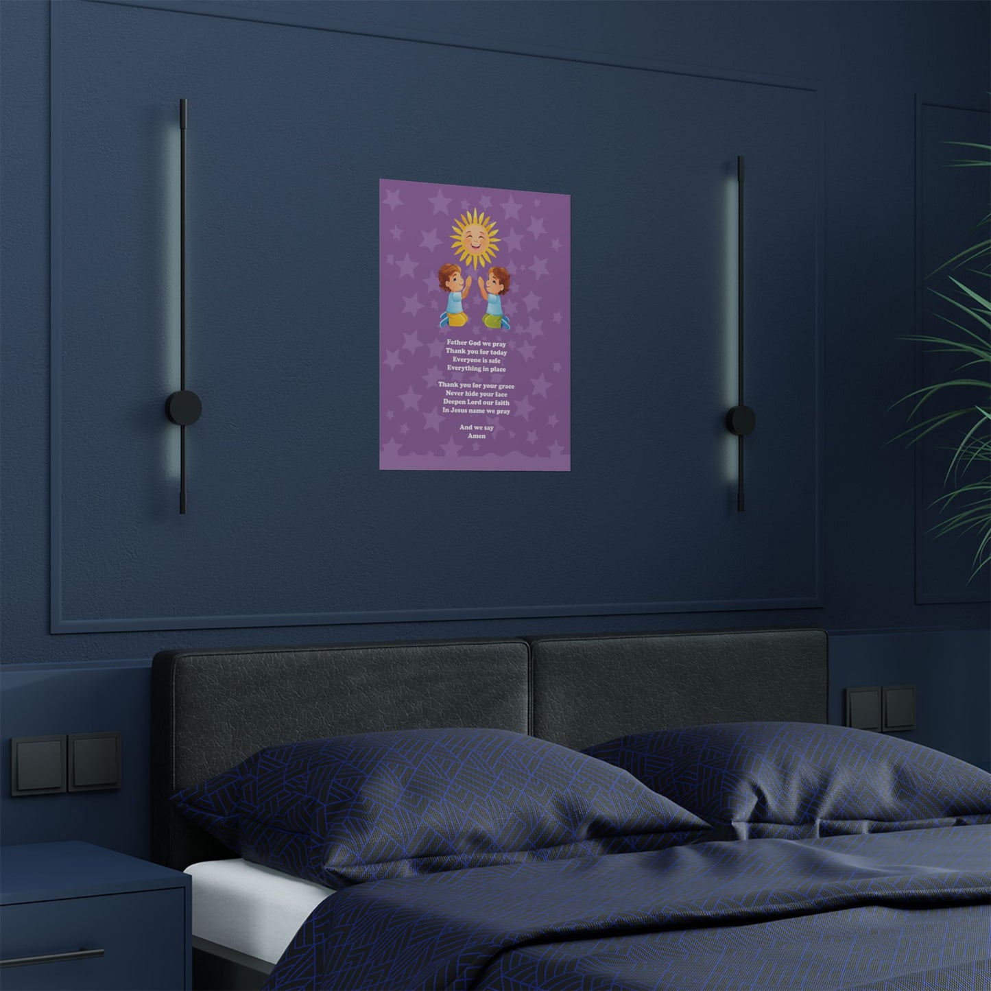 Sunlit Prayer: Child's Inspirational Art & Verse